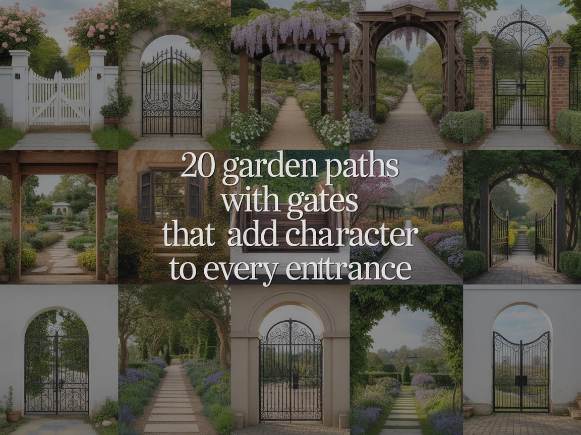 20 Garden Paths With Gates That Add Character to Every Entrance