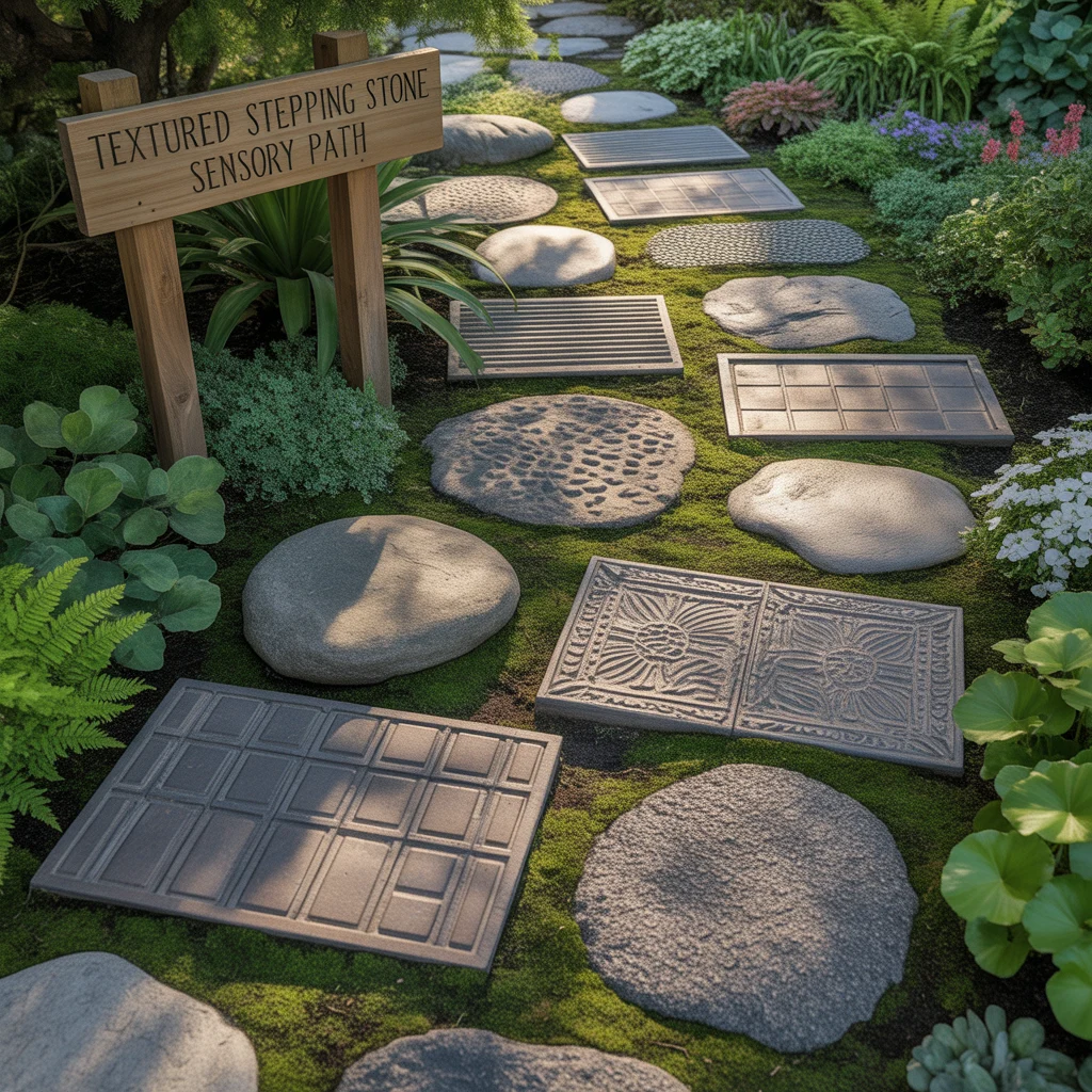 1. Textured Stepping Stone Sensory Path