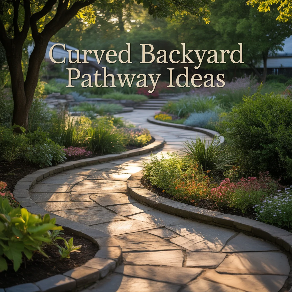 11. Curved Backyard Pathway Ideas