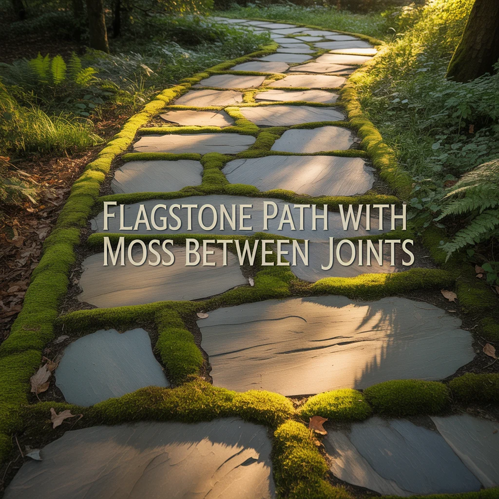 11. Flagstone Path With Moss Between Joints