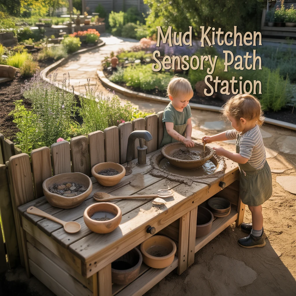 12. Mud Kitchen Sensory Path Station