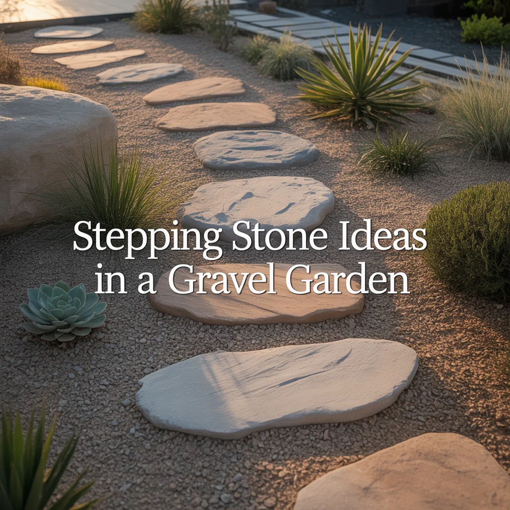 13. Stepping Stone Ideas in a Gravel Garden