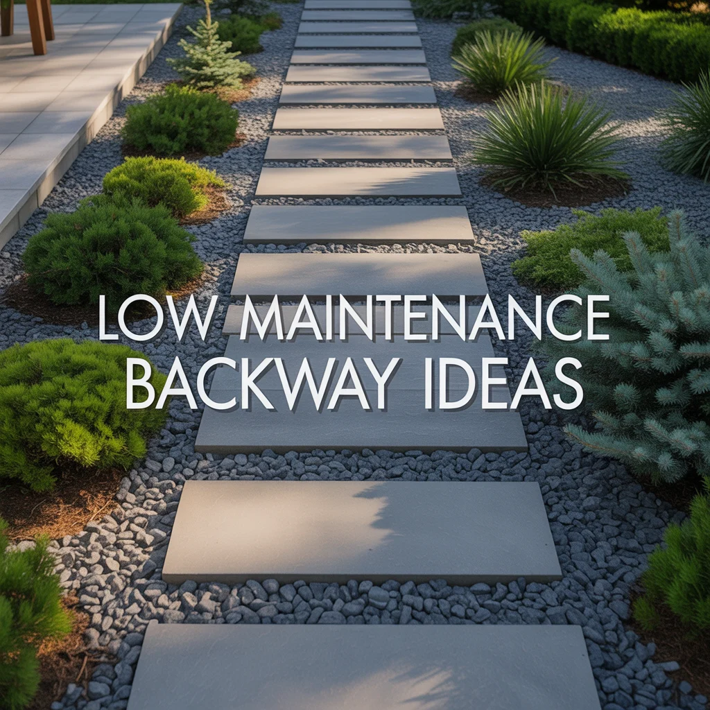 14. Low Maintenance Backyard Pathway Ideas