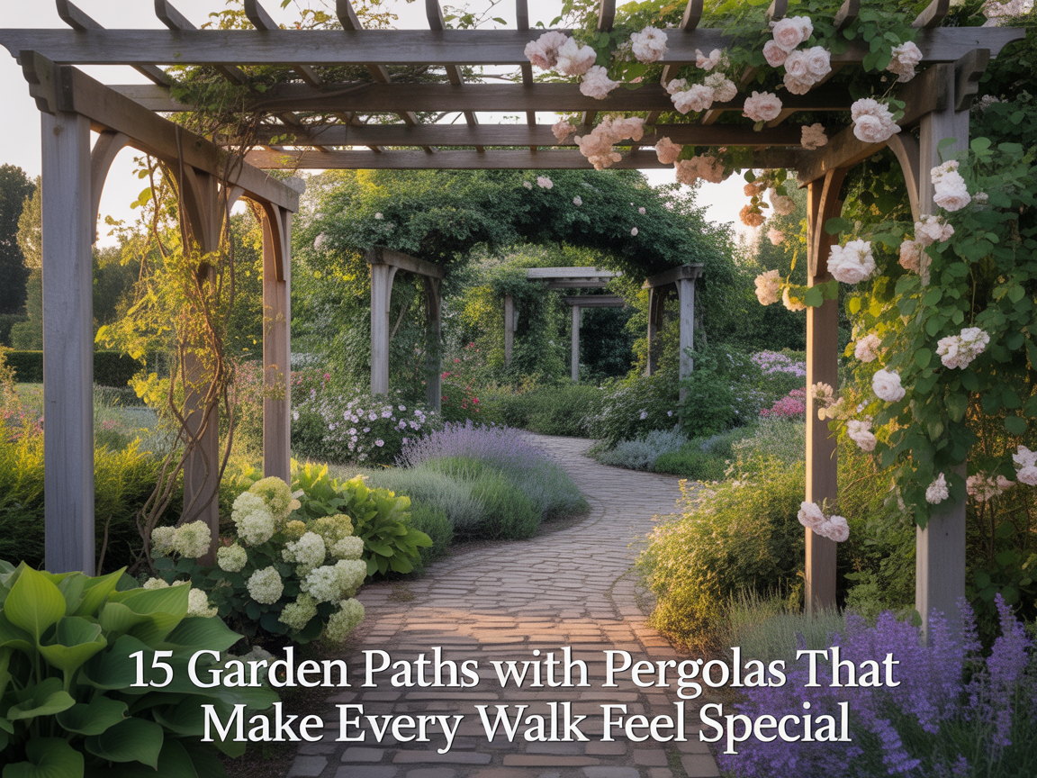 15 Garden Paths With Pergolas That Make Every Walk Feel Special