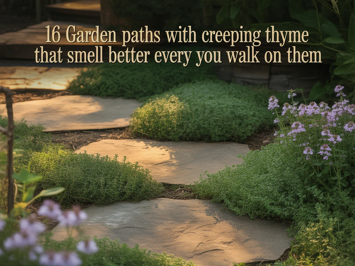 16 Garden Paths With Creeping Thyme That Smell Better Every Time You Walk On Them