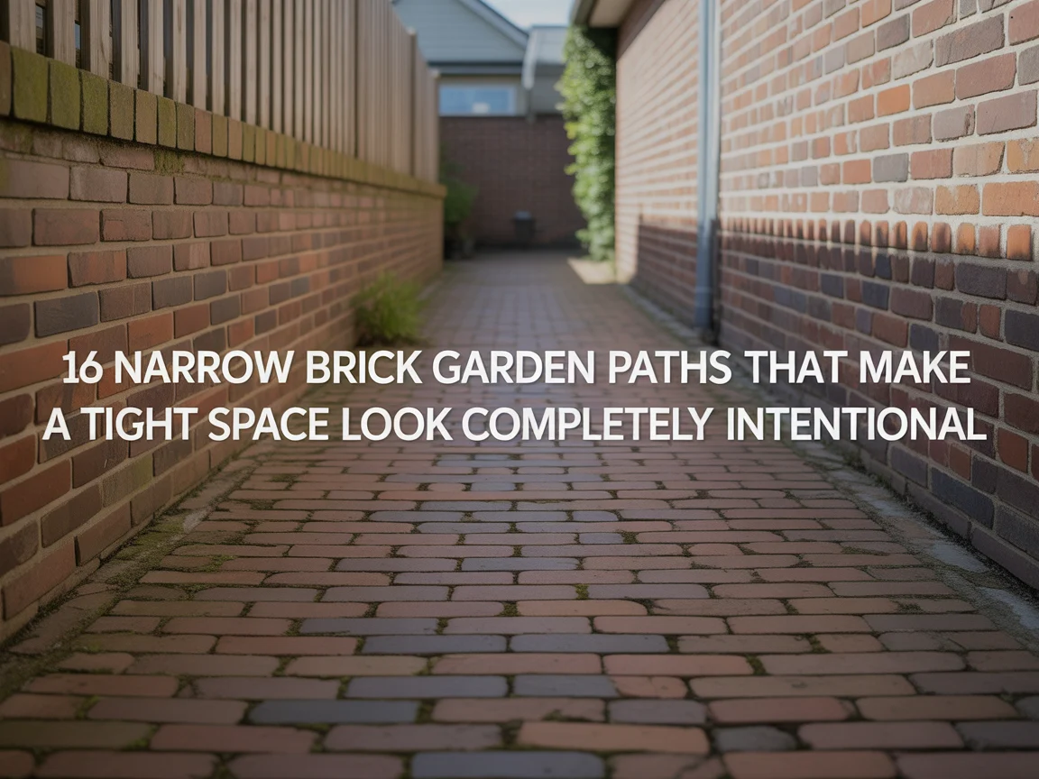 16 Narrow Brick Garden Paths That Make a Tight Space Look Completely Intentional
