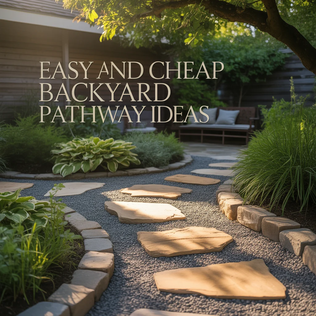 17. Easy and Cheap Backyard Pathway Ideas