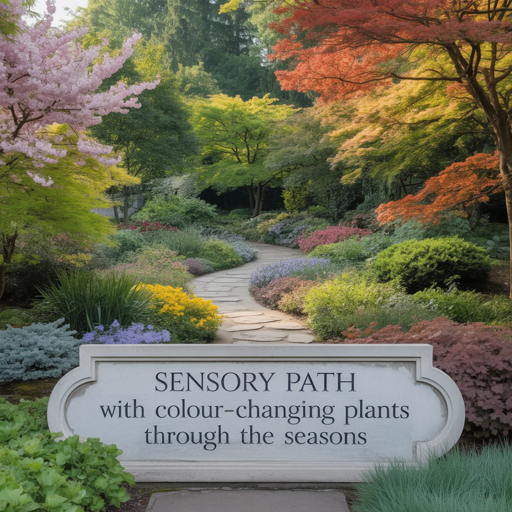 17. Sensory Path With Colour-Changing Plants Through the Seasons