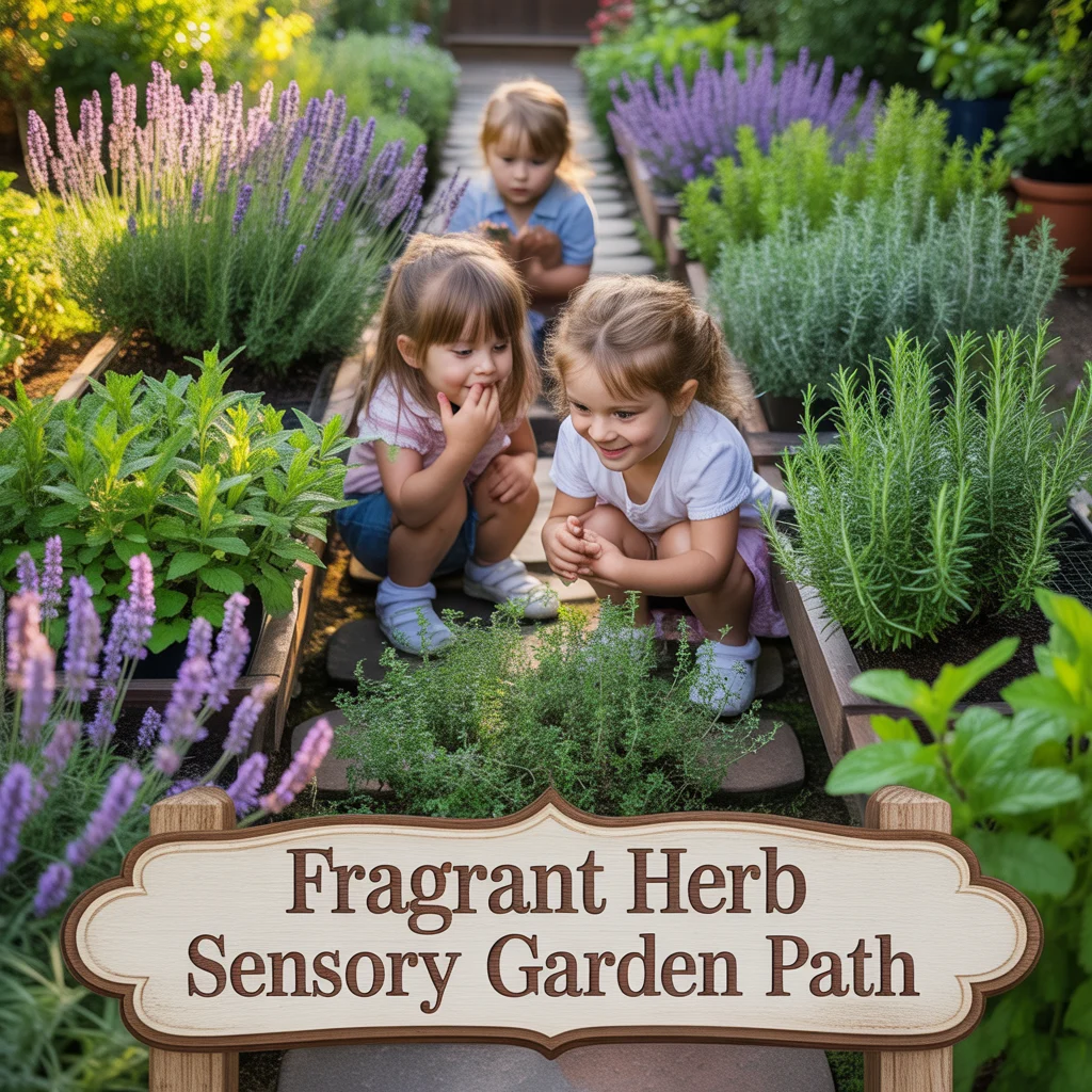 2. Fragrant Herb Sensory Garden Path