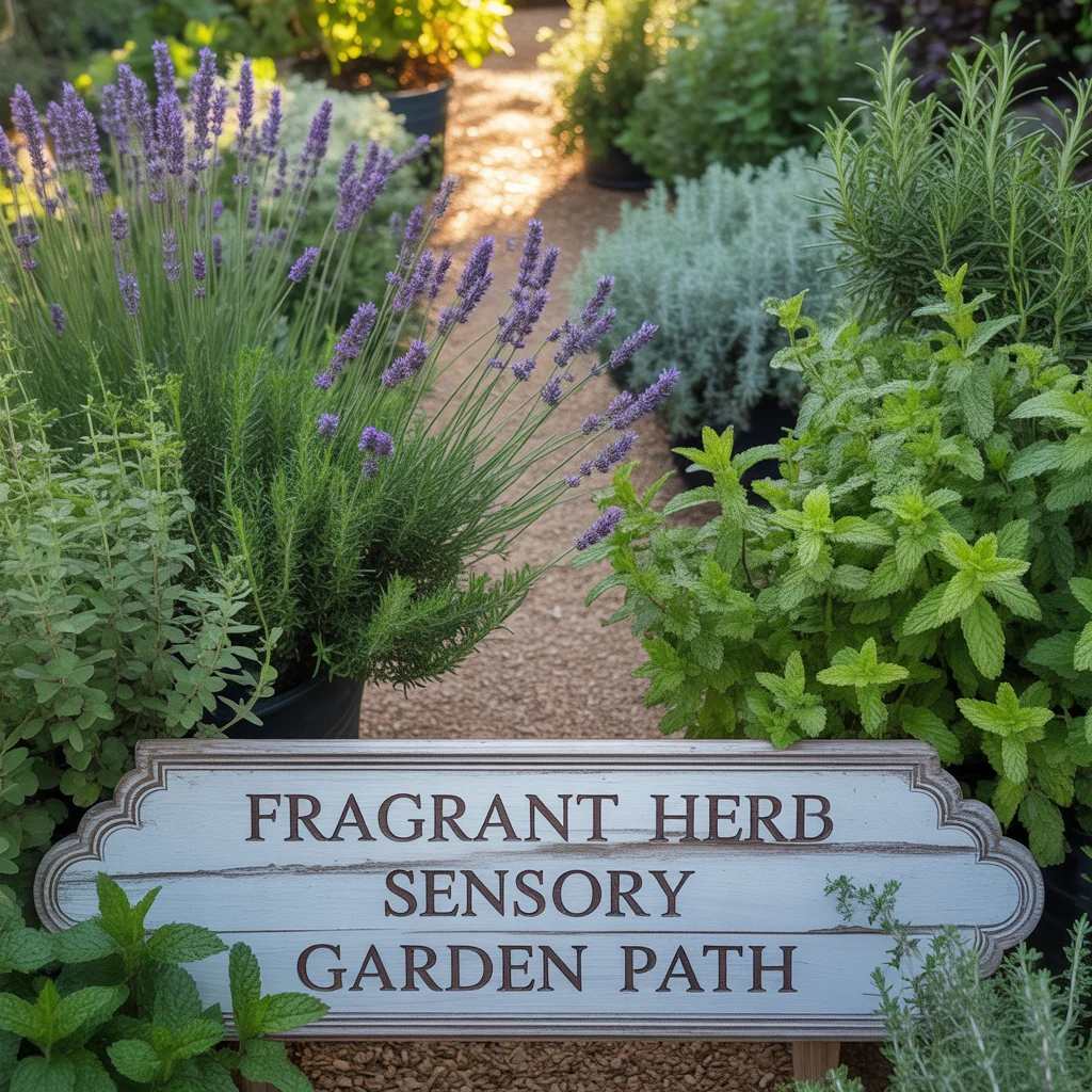 2. Fragrant Herb Sensory Garden Path