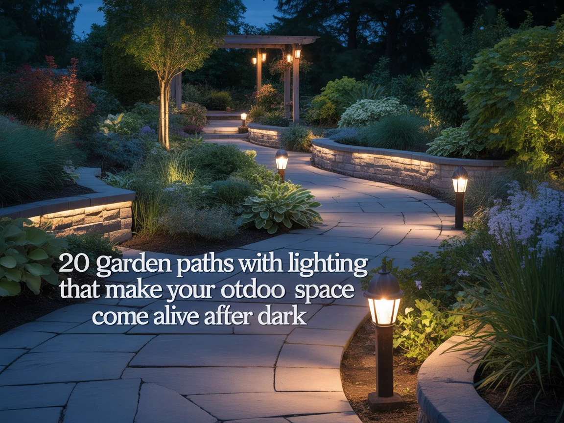 20 Garden Paths With Lighting That Make Your Outdoor Space Come Alive After Dark