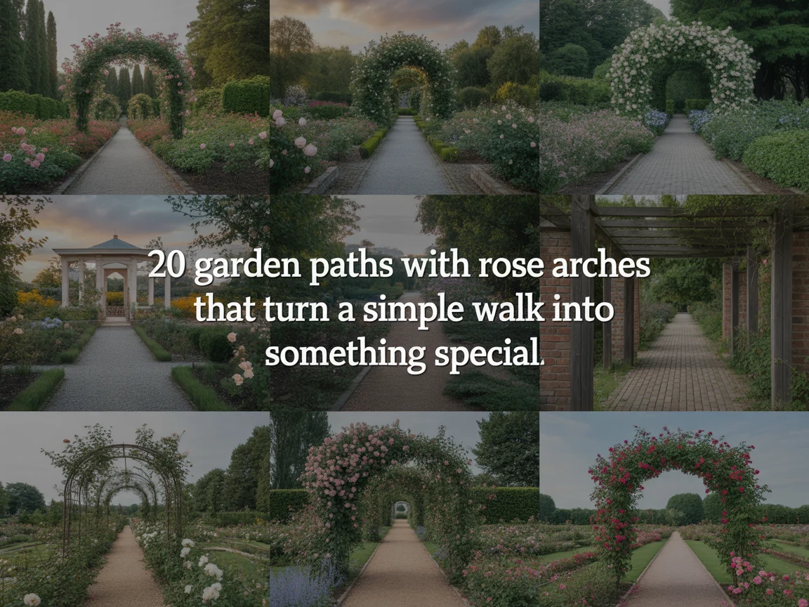 20 Garden Paths With Rose Arches That Turn a Simple Walk Into Something Special