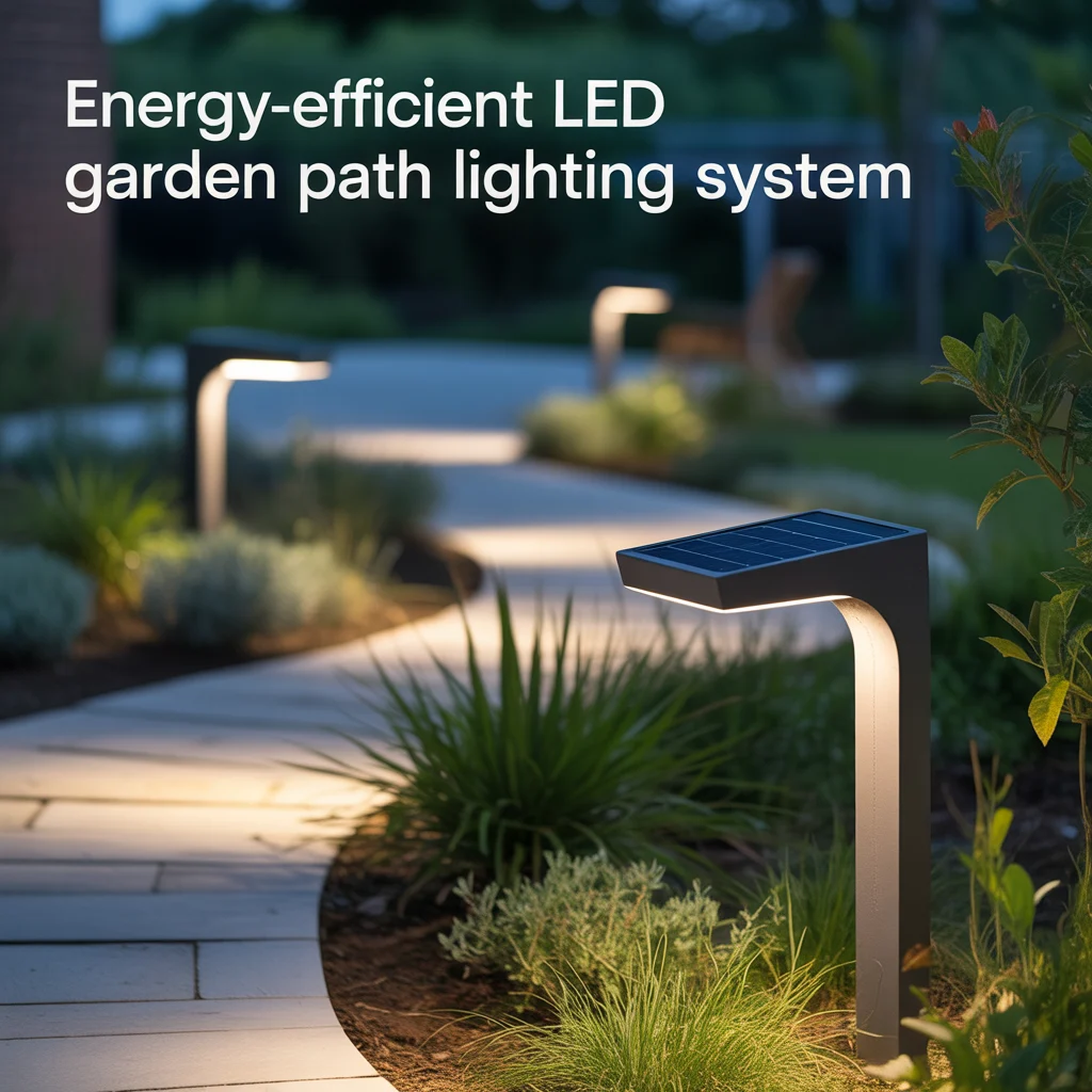 20. Energy-Efficient LED Garden Path Lighting System