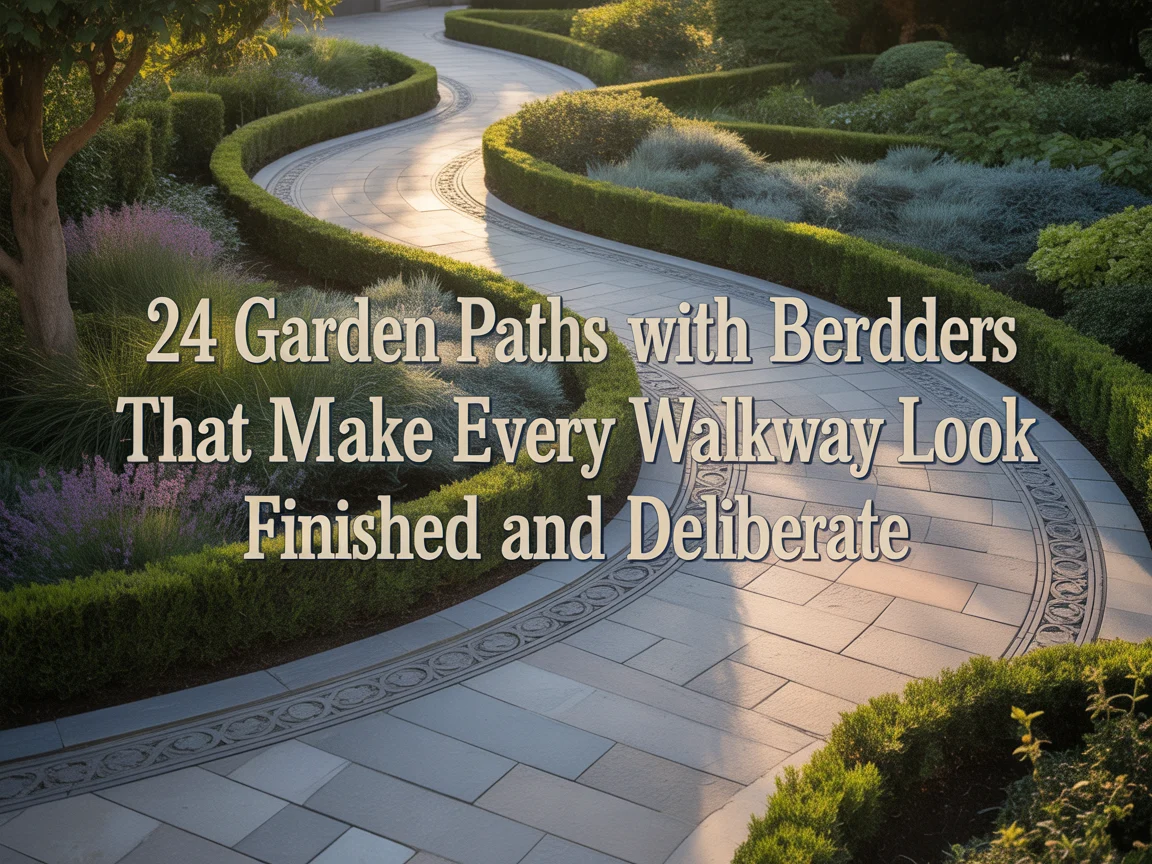 24 Garden Paths With Borders That Make Every Walkway Look Finished and Deliberate