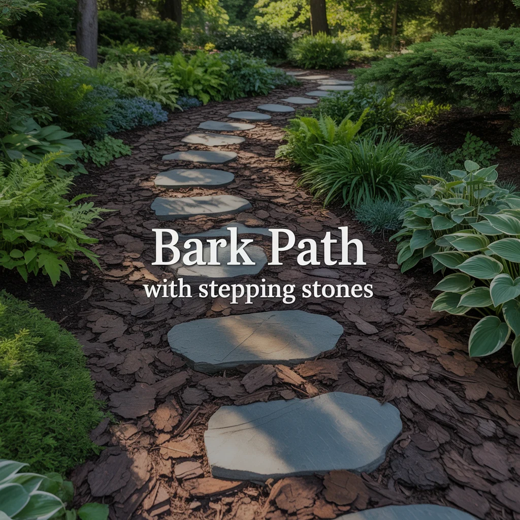 3. Bark Path With Stepping Stones