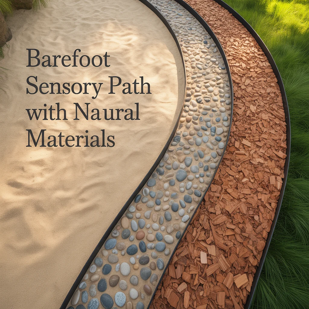 5. Barefoot Sensory Path With Natural Materials