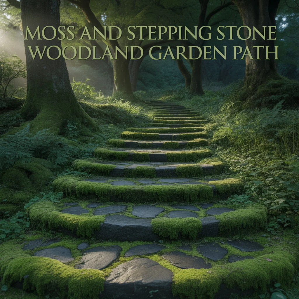 5. Moss and Stepping Stone Woodland Garden Path