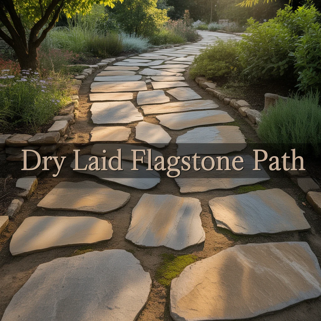 6. Dry Laid Flagstone Path