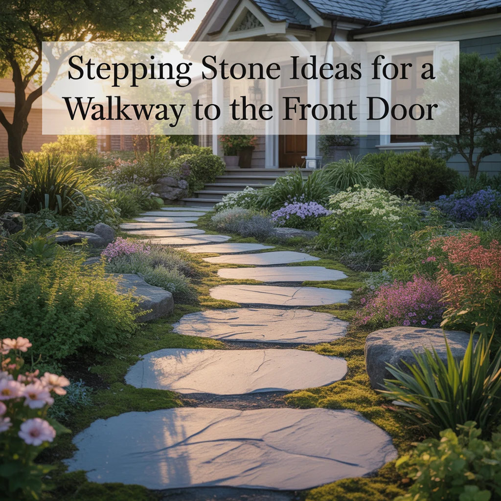 6. Stepping Stone Ideas for a Walkway to the Front Door
