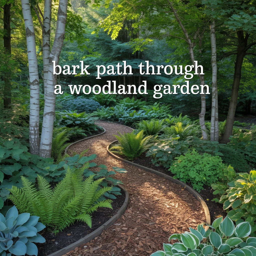 7. Bark Path Through a Woodland Garden