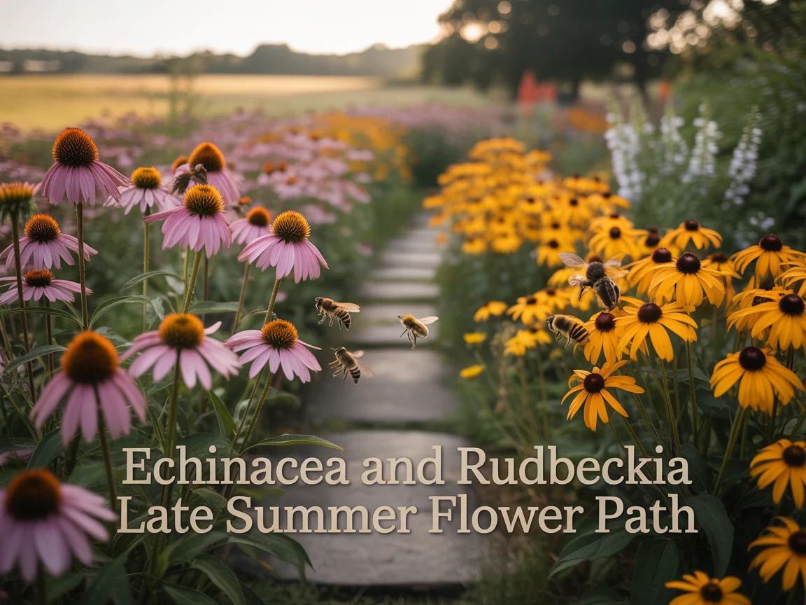 7. Echinacea and Rudbeckia Late Summer Flower Path