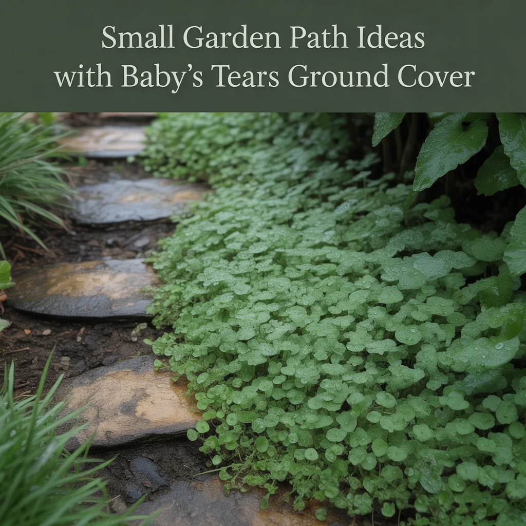 8. Small Garden Path Ideas With Baby's Tears Ground Cover