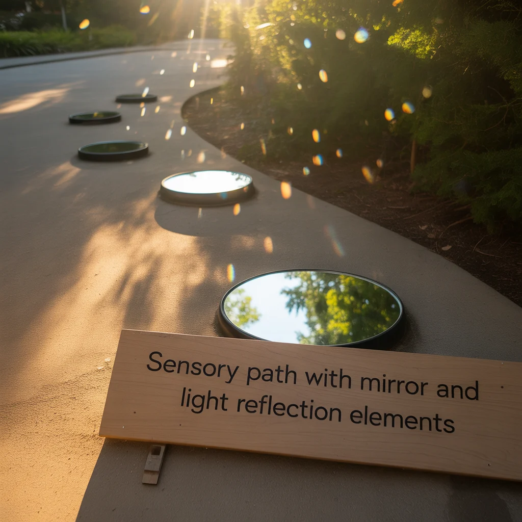 9. Sensory Path With Mirror and Light Reflection Elements
