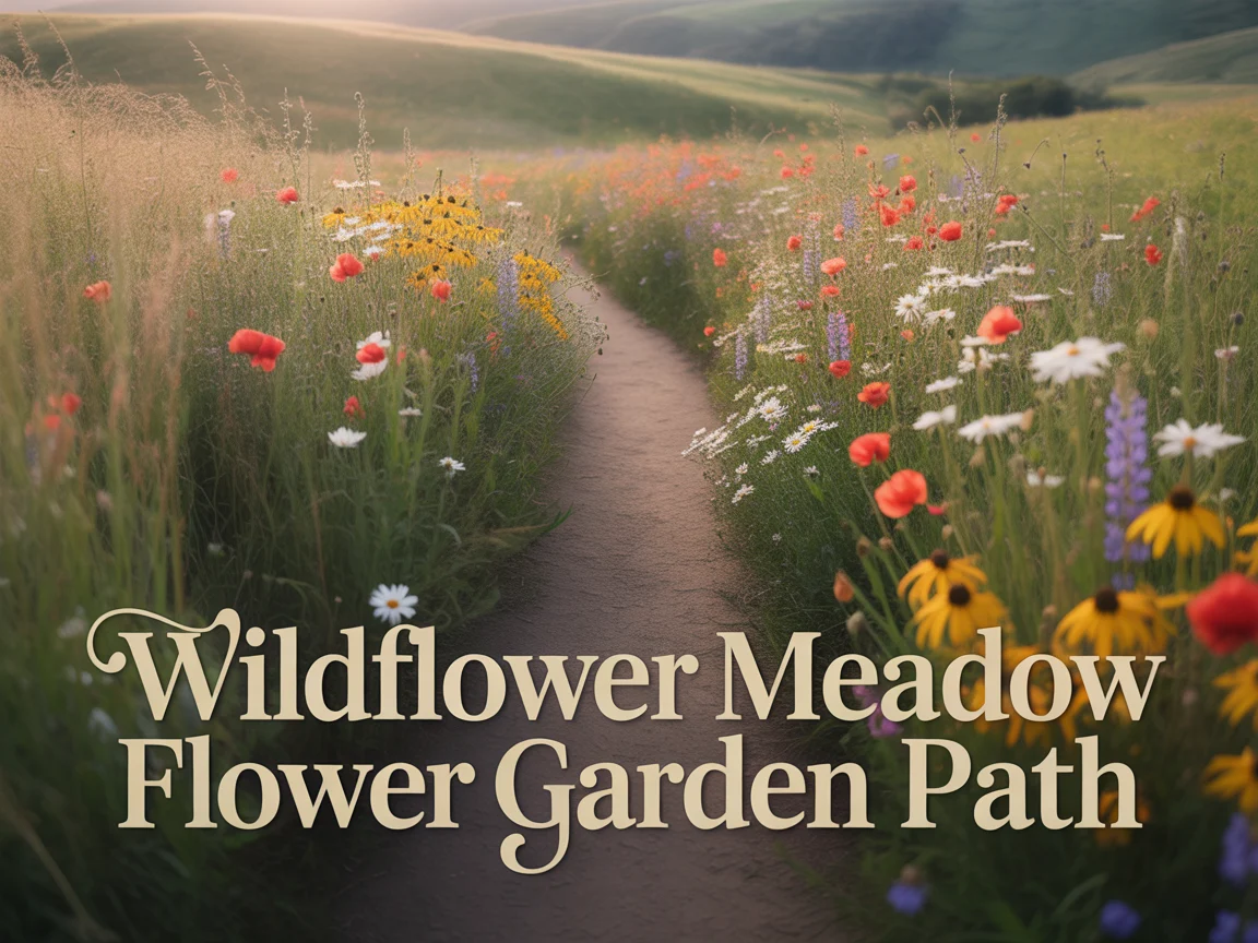 9. Wildflower Meadow Flower Garden Path