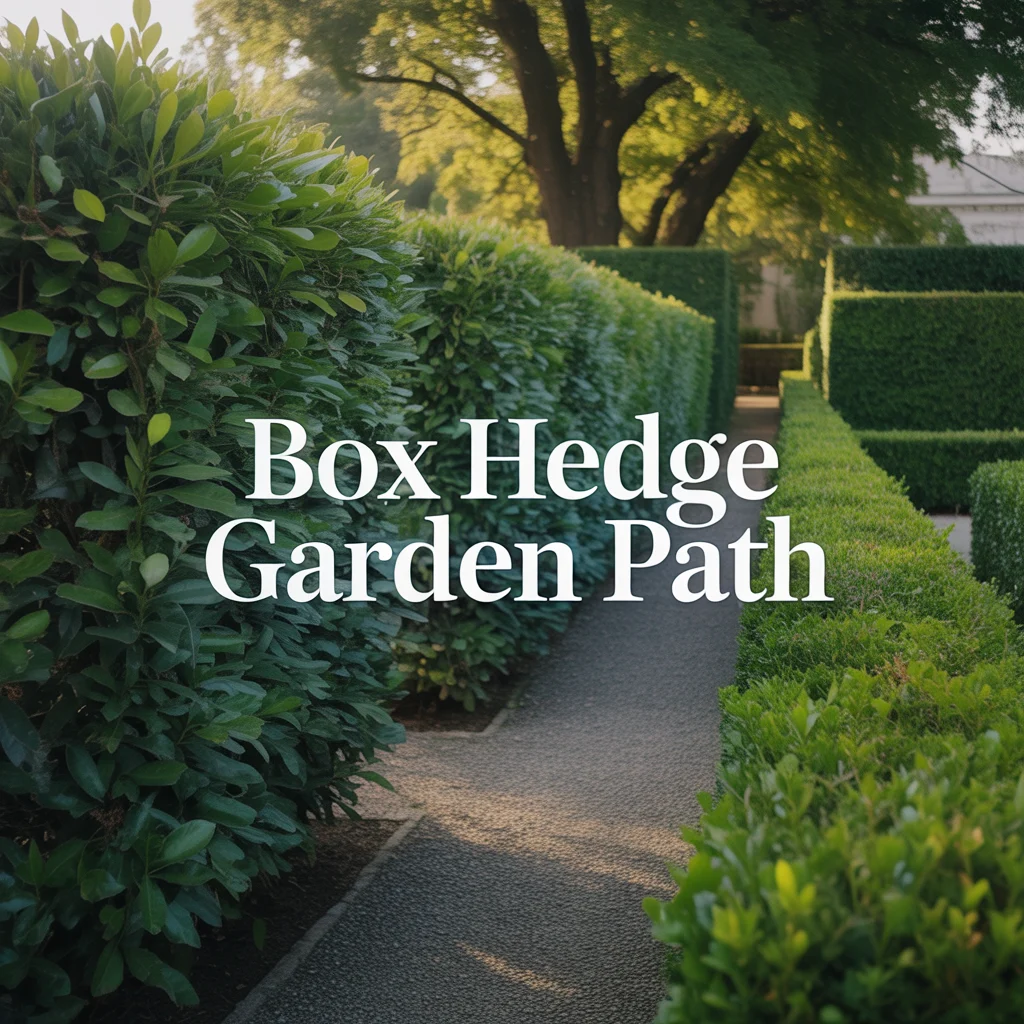 Box Hedge Garden Path