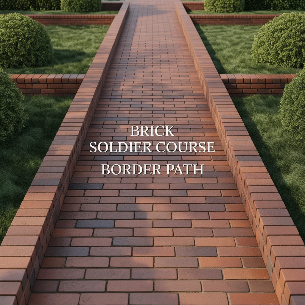Brick Soldier Course Border Path