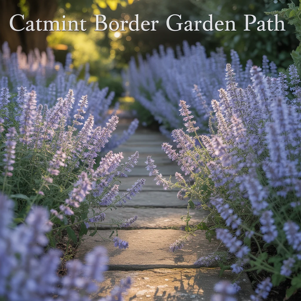 Catmint Border Garden Path