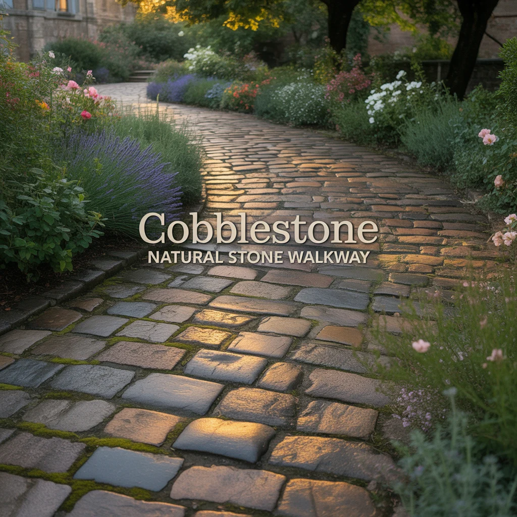 Cobblestone Natural Stone Walkway