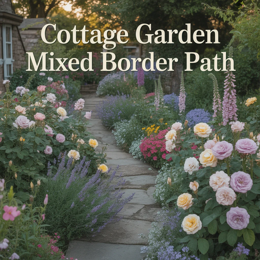 Cottage Garden Mixed Border Path