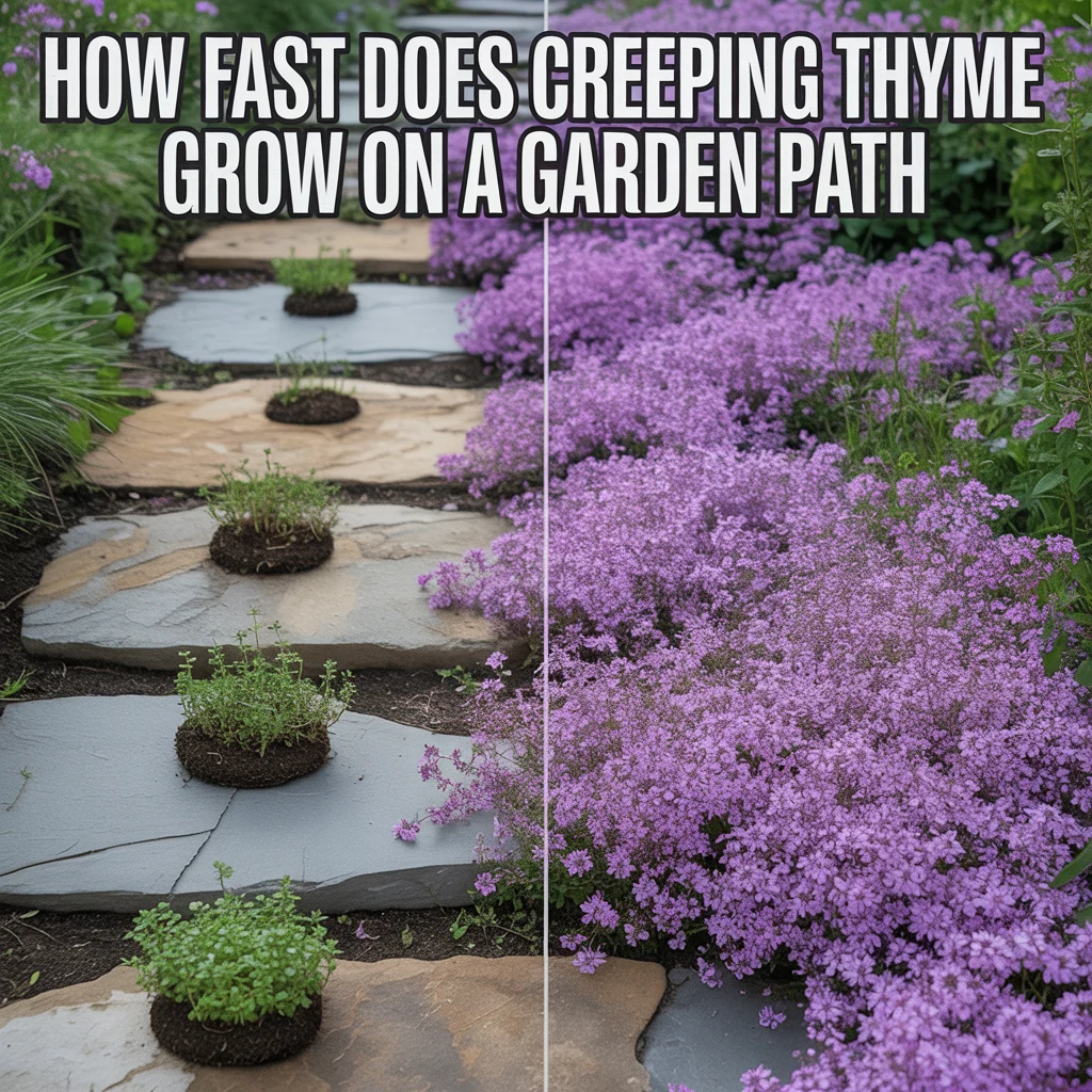 How Fast Does Creeping Thyme Grow on a Garden Path