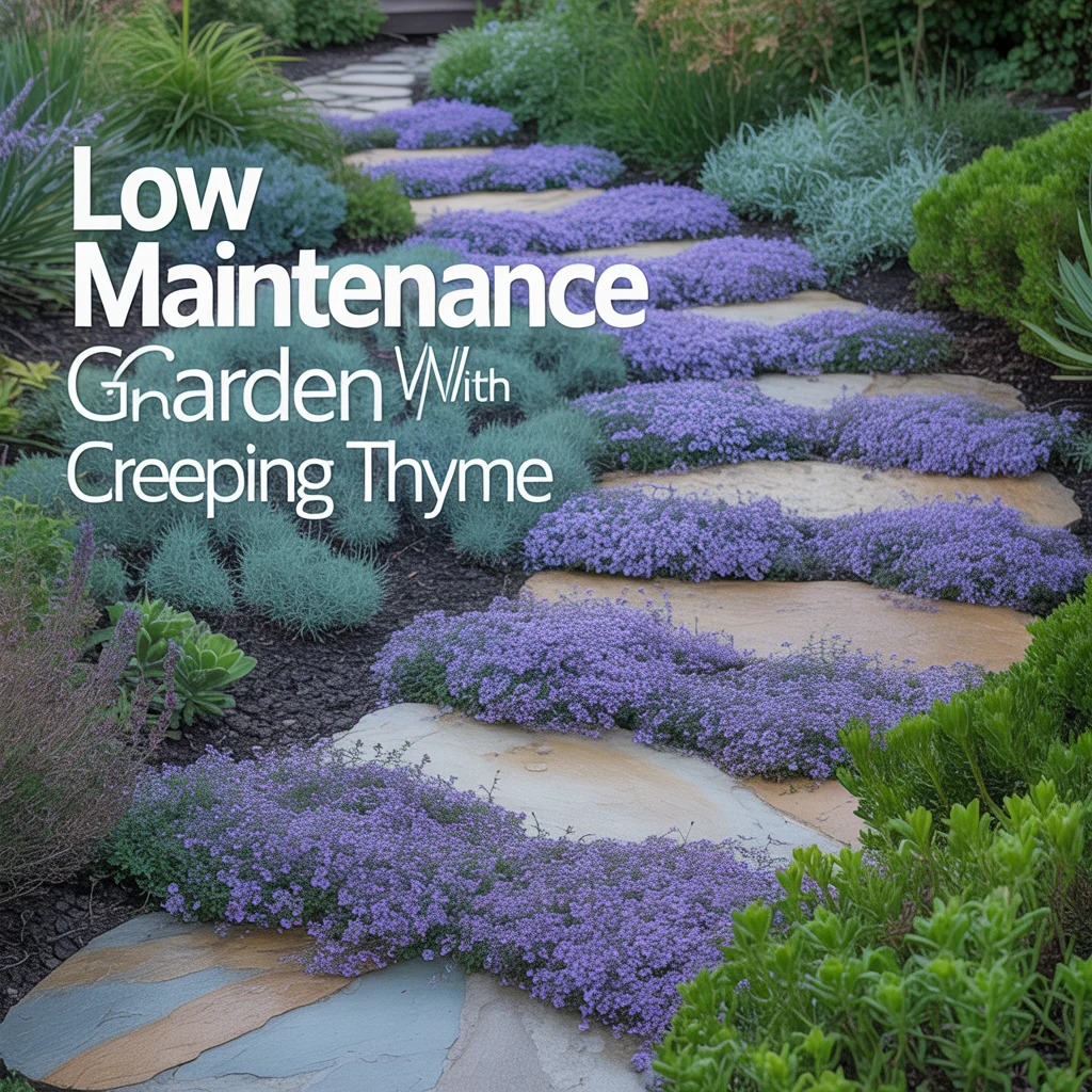 Low Maintenance Garden Path With Creeping Thyme
