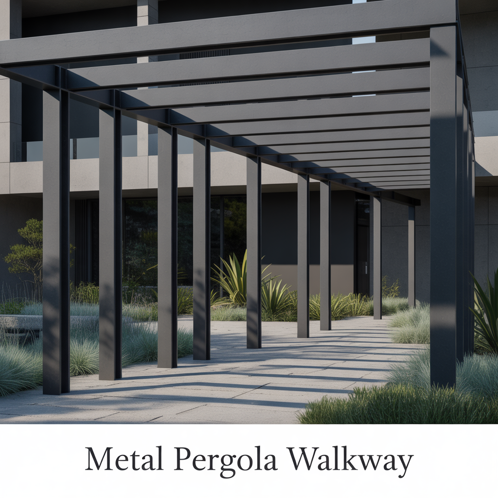Metal Pergola Walkway