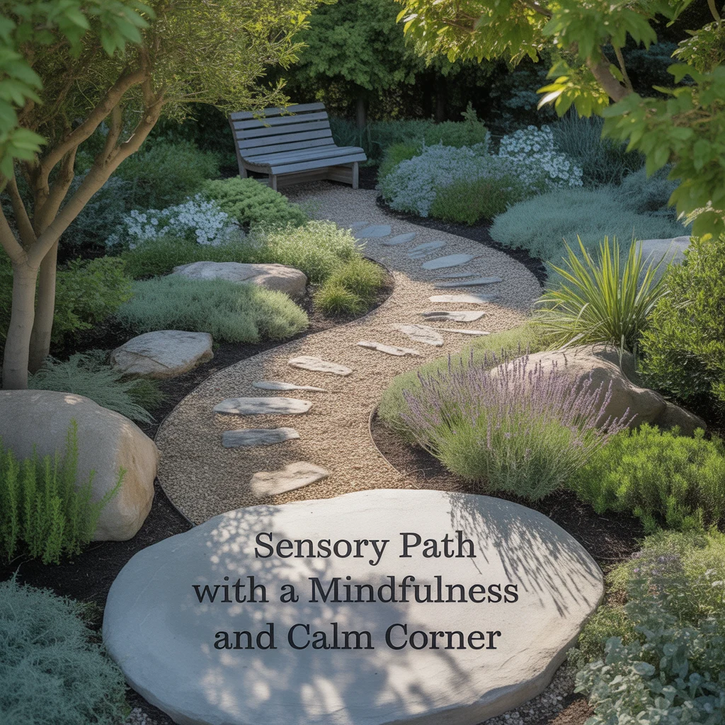 Sensory Path With a Mindfulness and Calm Corner