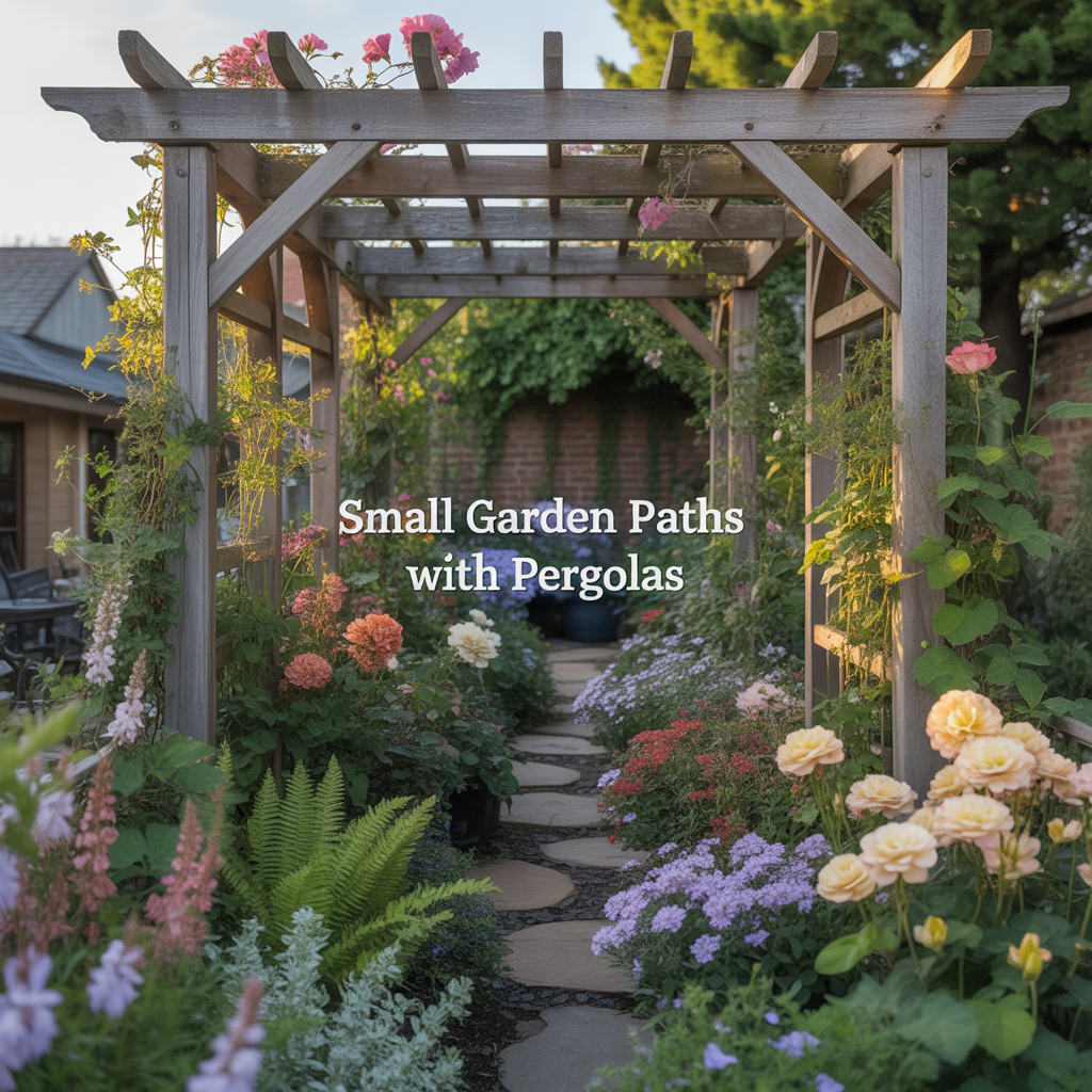 Small Garden Paths With Pergolas