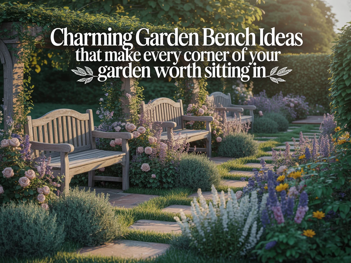 Charming Garden Bench Ideas That Make Every Corner of Your Garden Worth Sitting In