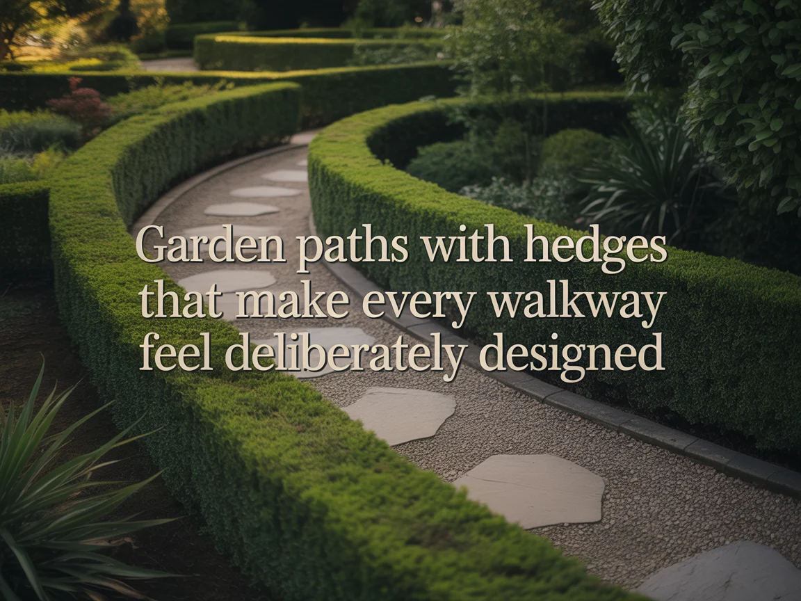 Garden Paths With Hedges That Make Every Walkway Feel Deliberately Designed