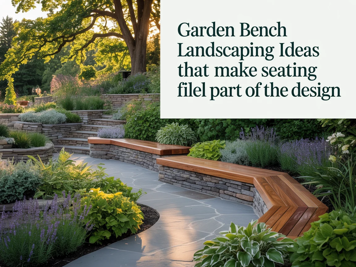 Garden Bench Landscaping Ideas That Make Seating Feel Like Part of the Design