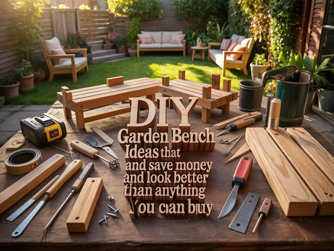 DIY Garden Bench Ideas That Save Money and Look Better Than Anything You Can Buy 
