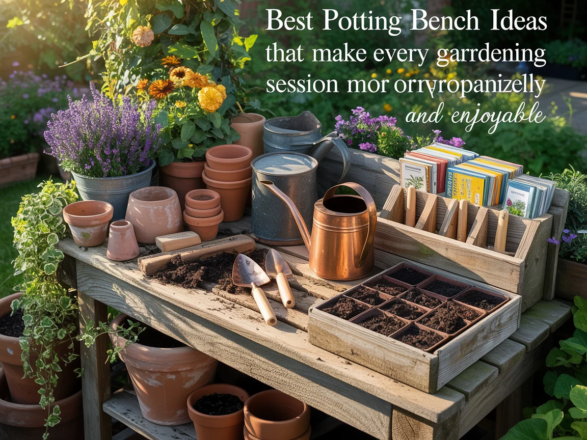 Best Potting Bench Ideas That Make Every Gardening Session More Organized and Enjoyable