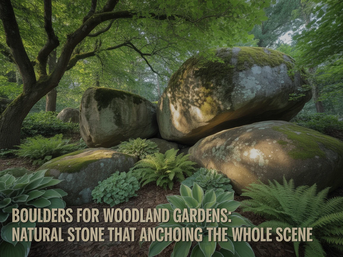 Boulders for Woodland Gardens That Look Natural