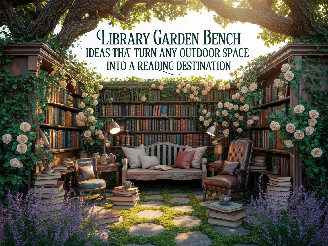 Library Garden Bench Ideas That Turn Any Outdoor Space Into a Reading Destination