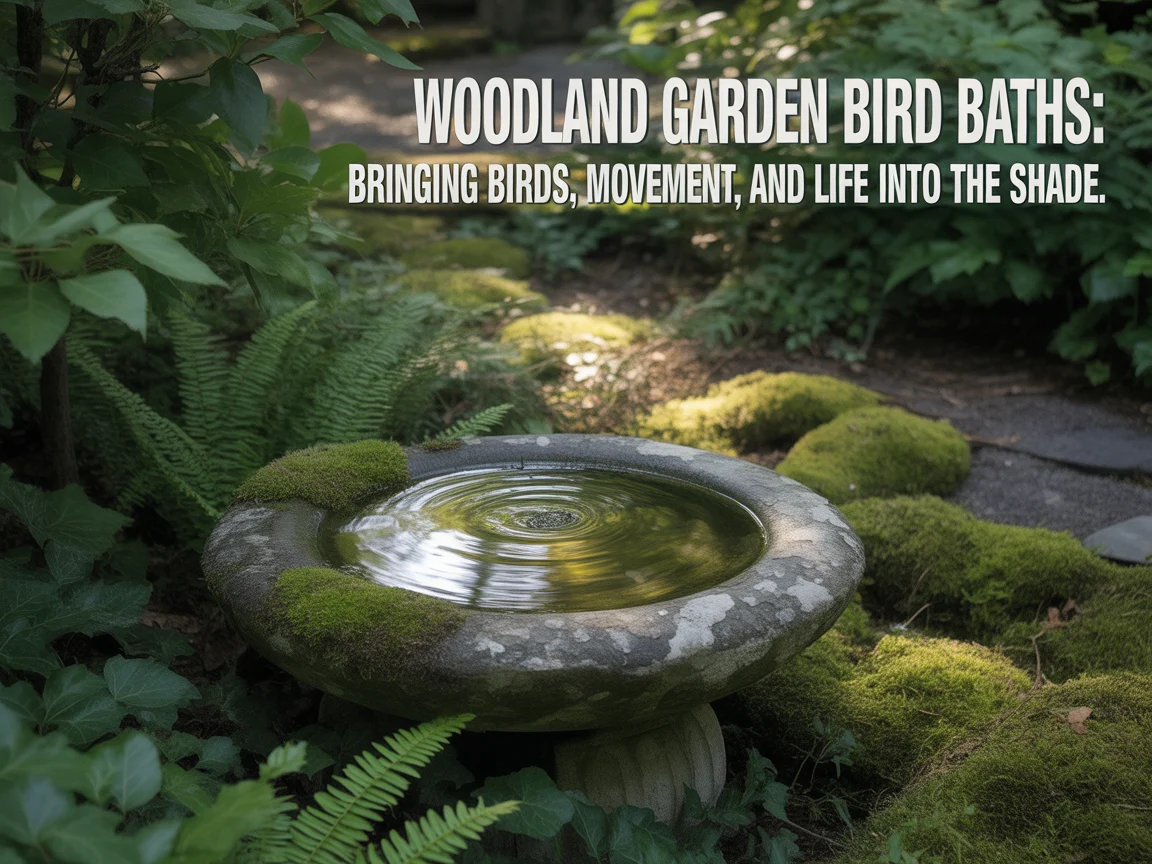 Woodland Garden Bird Baths That Attract Birds