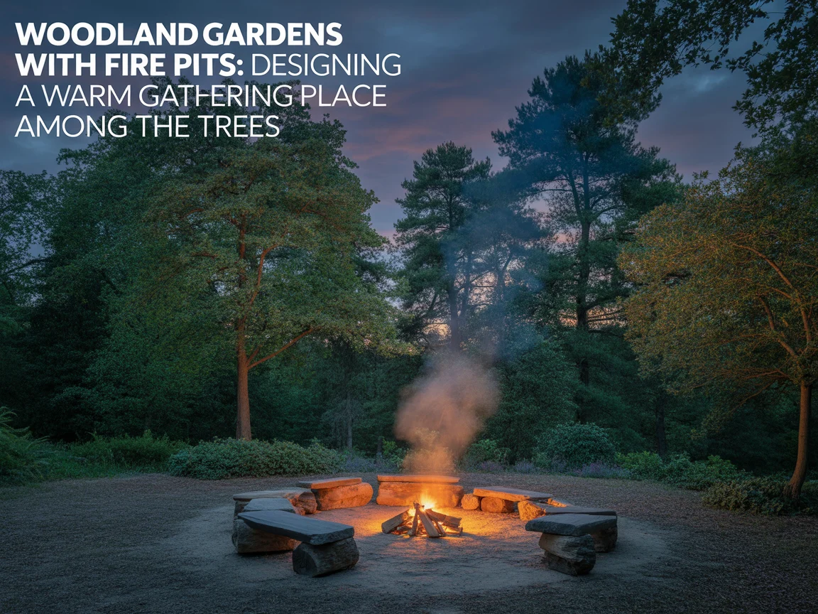 Woodland Garden With Fire Pits for Cozy Nights