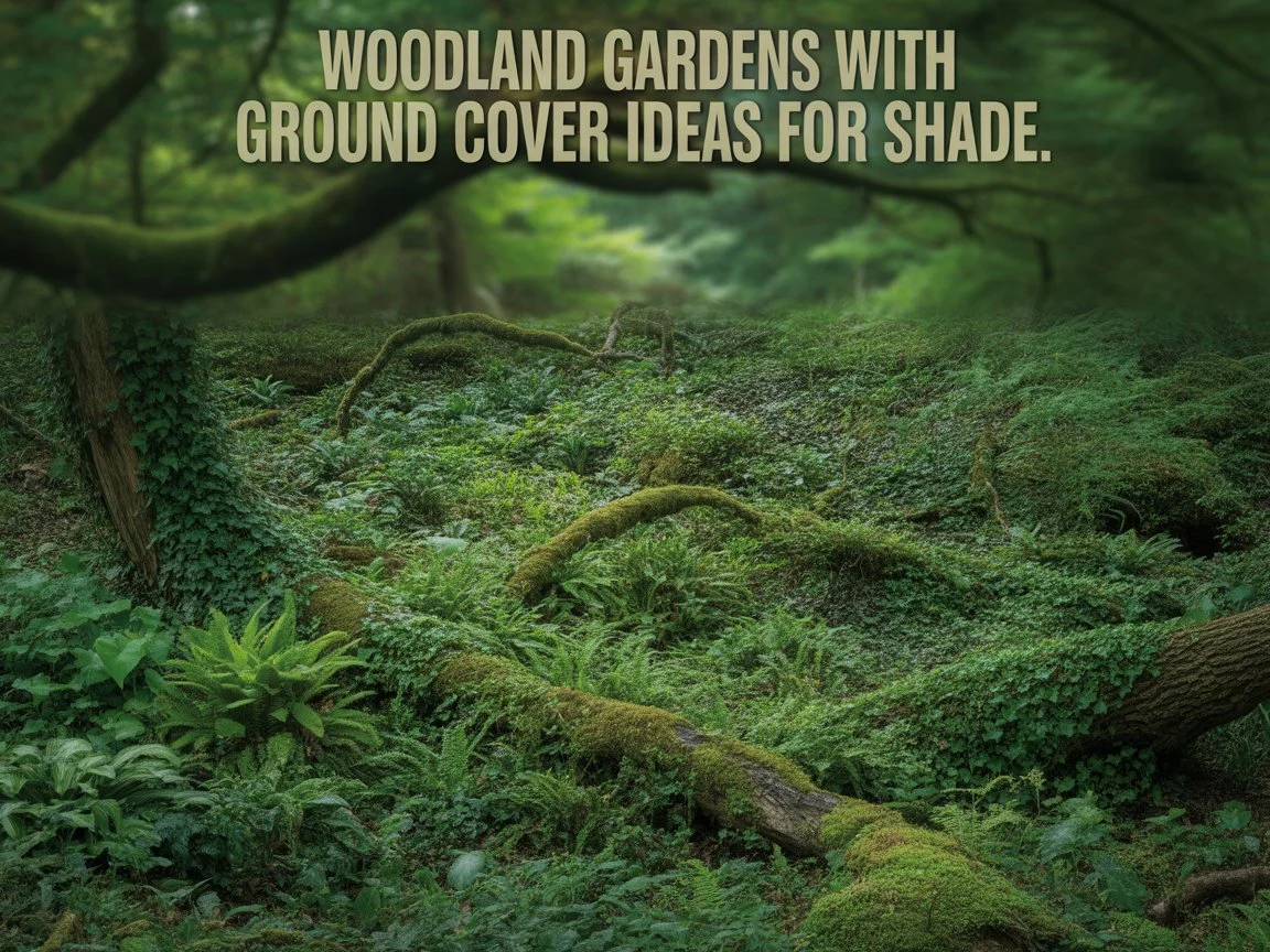 Woodland Gardens With Ground Cover Ideas For Shade