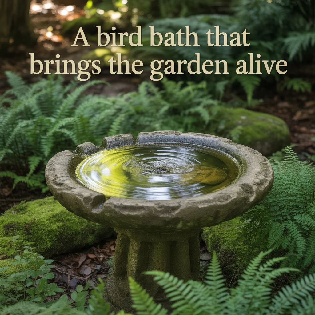 A Bird Bath That Brings the Garden Alive