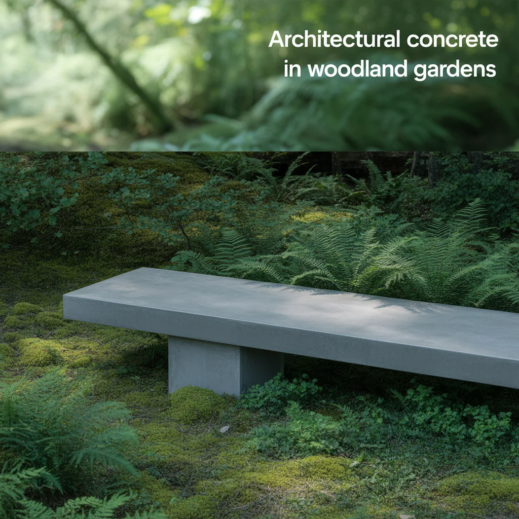 Architectural Concrete in Woodland Gardens